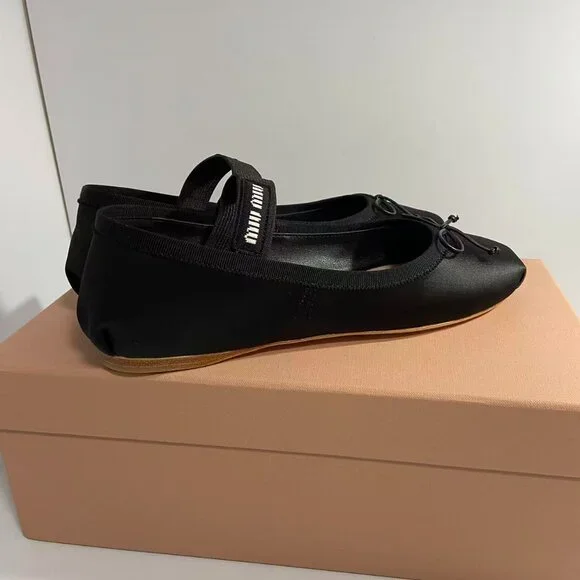 Miu Miu Black Ballet Flats - Picture 5 of 8